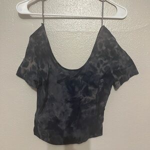 Lululemon Align Tee, Diamond Dye Lunar Rock True Navy, Like New